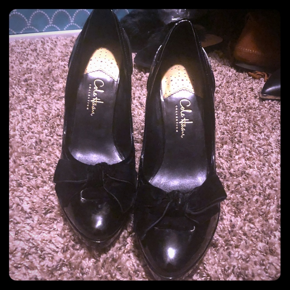 Cole Haan Patent and suede high heels size 38!